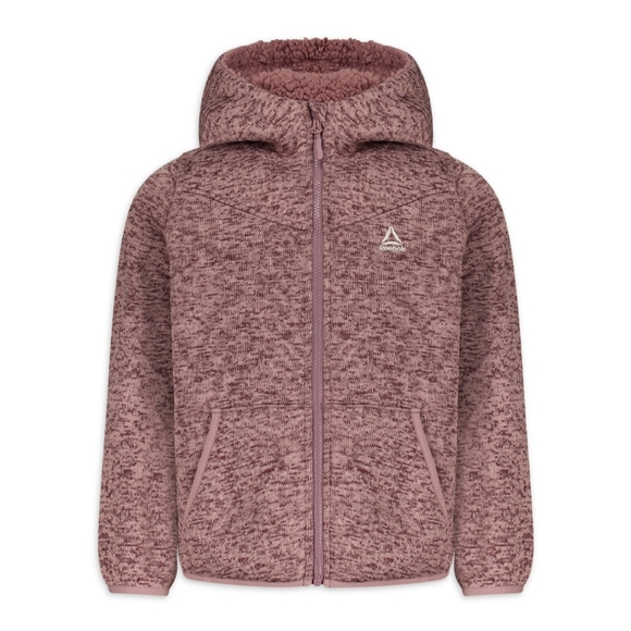 Reebok Other - NWT Reebok Girls Sherpa Lined Sweater Fleece Jacket Dusty Rose